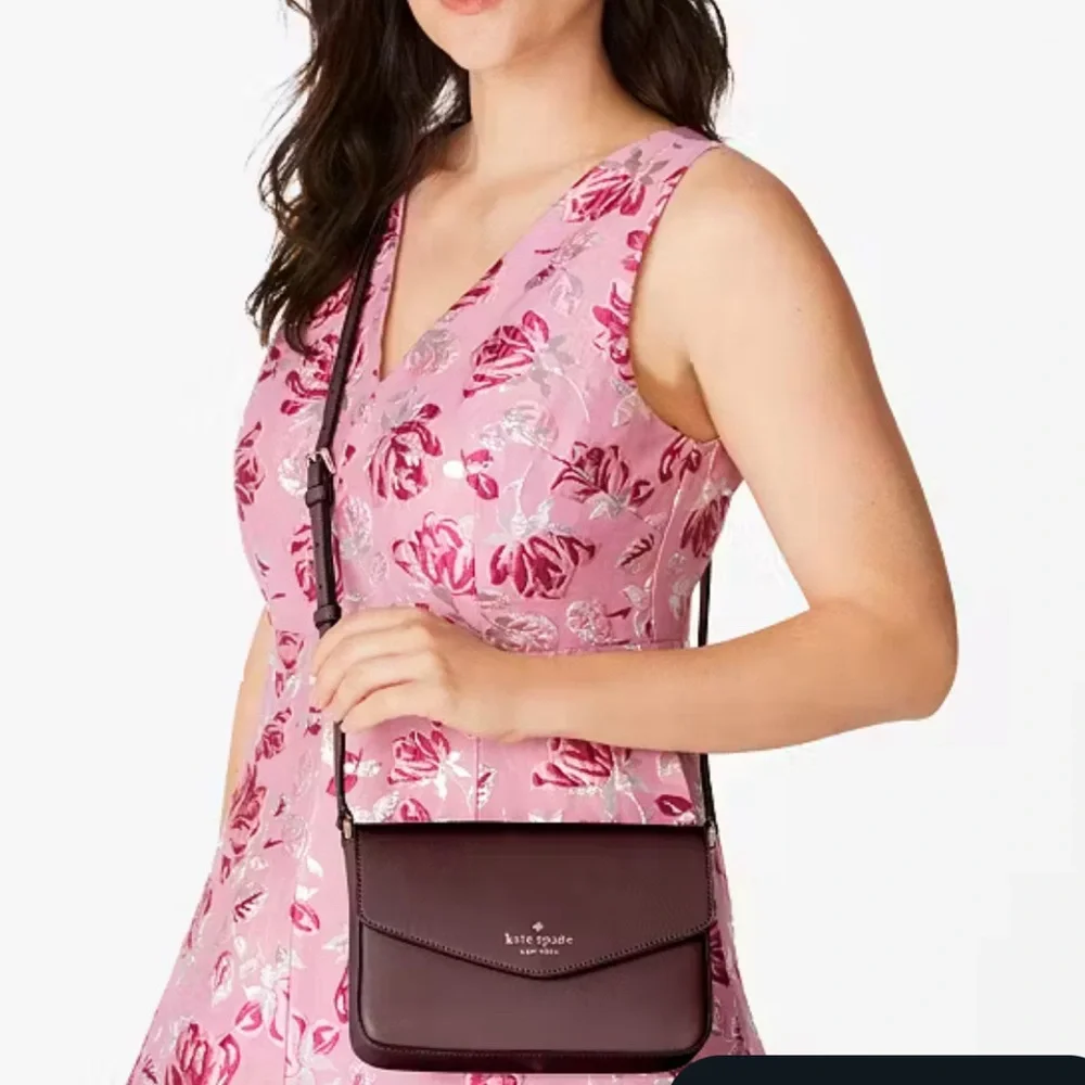 Kate Spade Sadie Envelope Crossbody Grenache